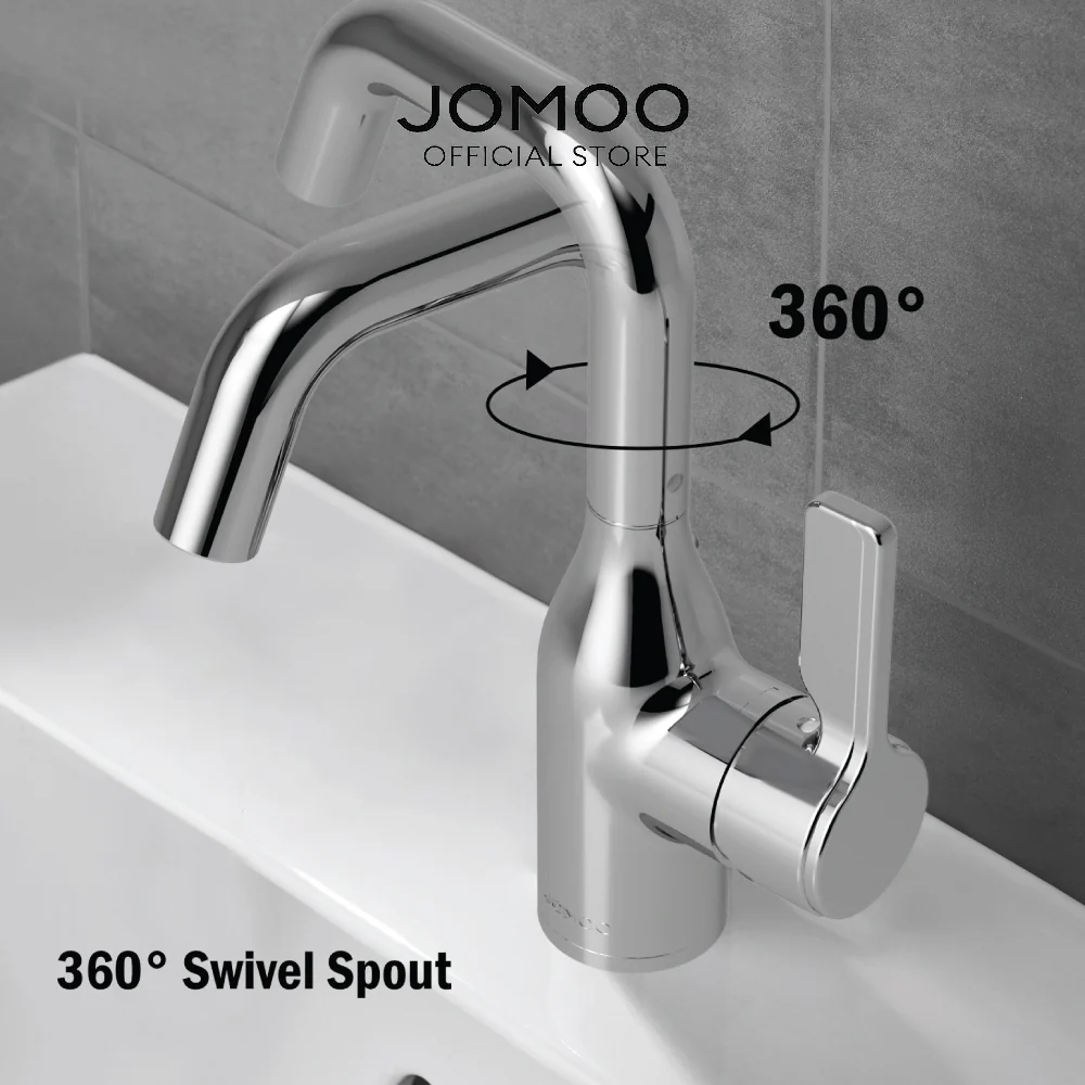 JOMOO Hot and Cold Basin Faucet Bathroom Faucet 32261 360° Swivel KEROX Ceramic  Valve Water Tap - Image 7