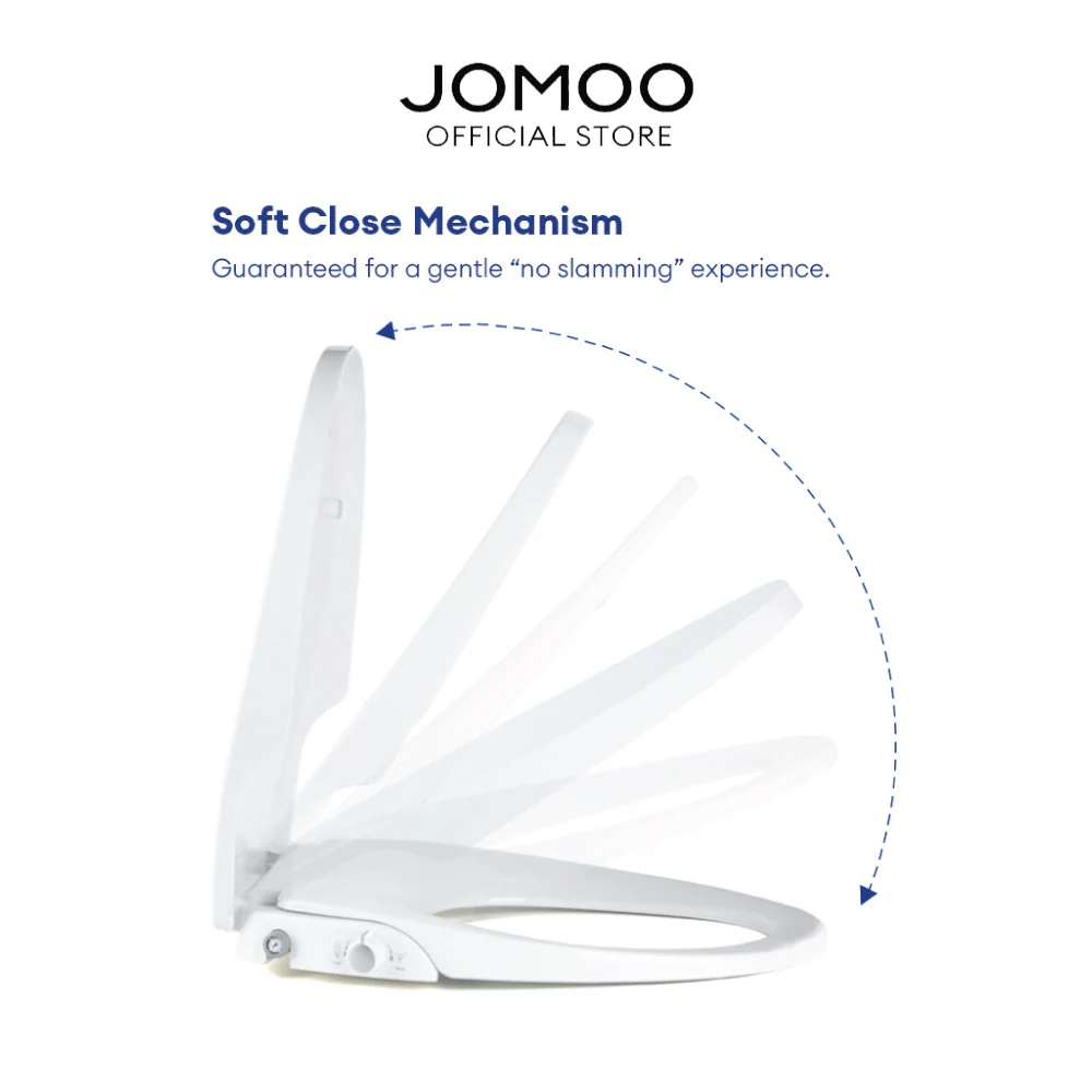 JOMOO Manual Bidet Seat Cover 97142 Adjustable Water Pressure Soft Close Self-cleaning Dual Nozzles Hygiene V shape Toilet Seat Cover - Image 10
