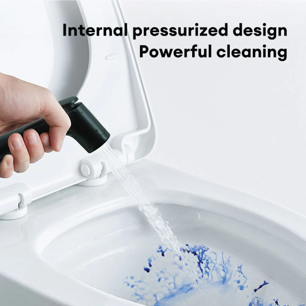 JOMOO Matte Black Handheld Bidet Sprayer Set S186011 High Pressure & Fingerprint Resistant Wall Mounted ABS Bidet Spray Set for Toilet - Image 9