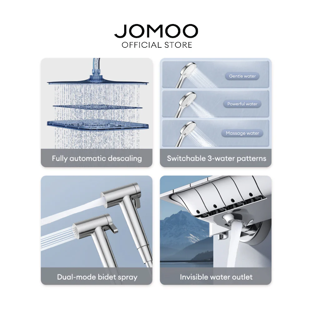 JOMOO Piano Rain Shower Set 36602-536/HBS-1 - Image 3