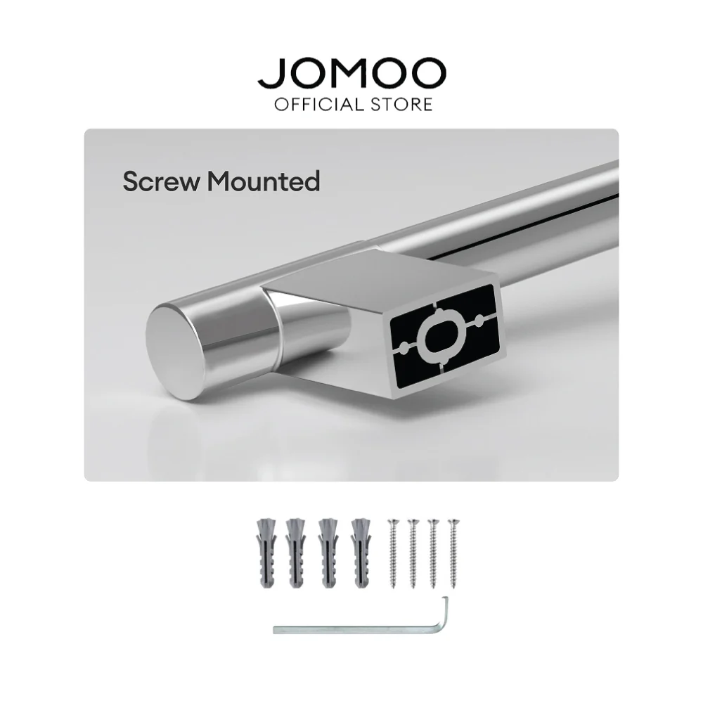 JOMOO Shower Slide Bar Wall Mounted Rotatable Shower Bar Adjustable Sliding Rail Set Lifting Rod  Shower Sliding Rod 600mm Shower Rail T1411 - Image 6
