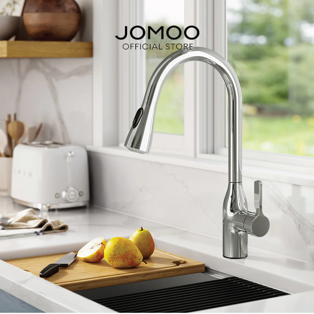 JOMOO Single Lever Pull-down Kitchen Faucet 33138-123/5B-Z - Image 7