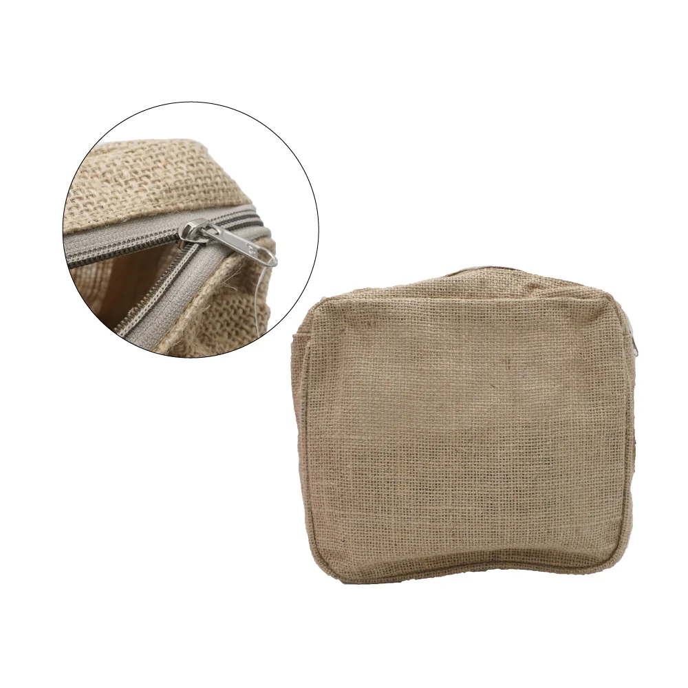 Jute Cosmetic Bag (23x5x16cm) - Image 4