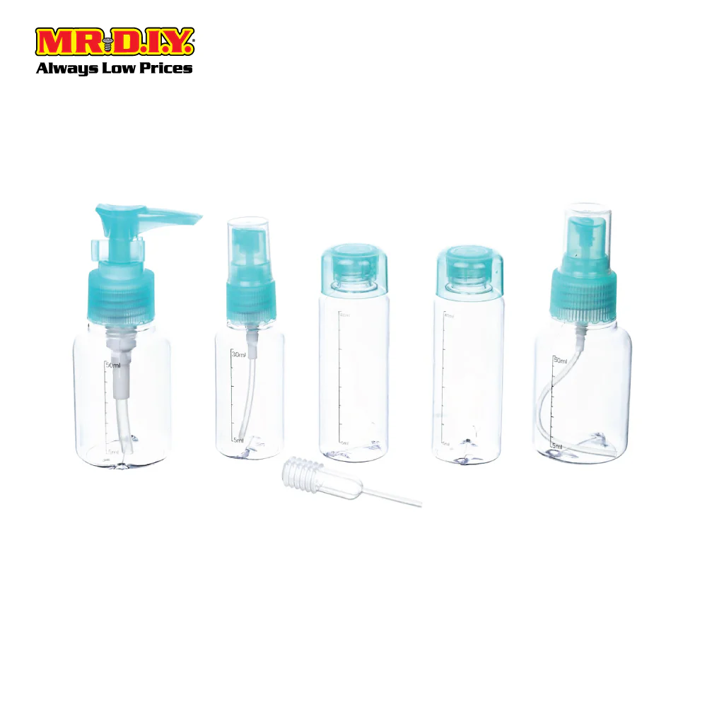 (MR.DIY) KEQI 7 in 1 Travel Pack Cosmetic Bottle Kit Set - Image 2