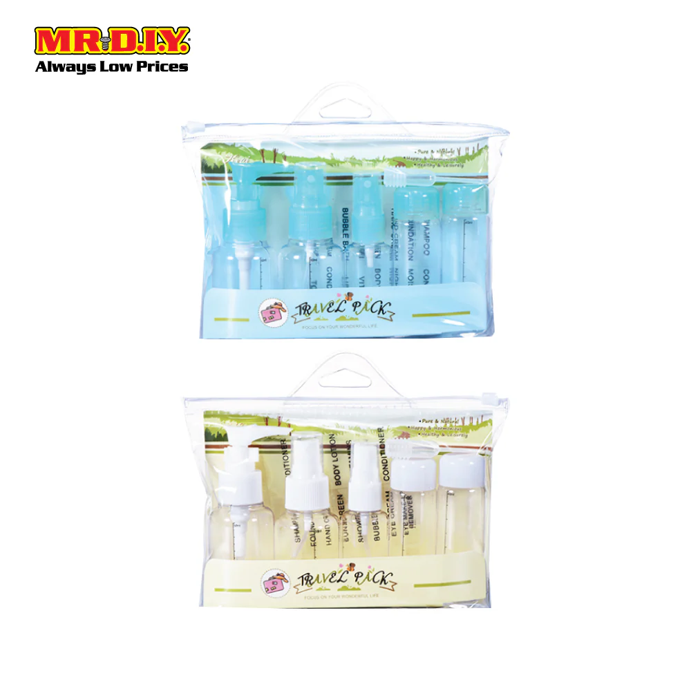 (MR.DIY) KEQI 7 in 1 Travel Pack Cosmetic Bottle Kit Set - Image 4