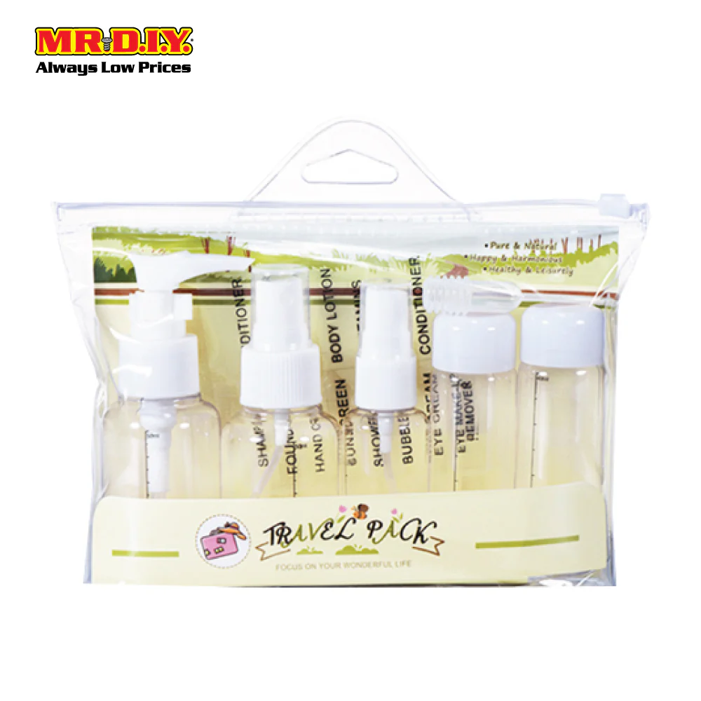 (MR.DIY) KEQI 7 in 1 Travel Pack Cosmetic Bottle Kit Set - Image 7