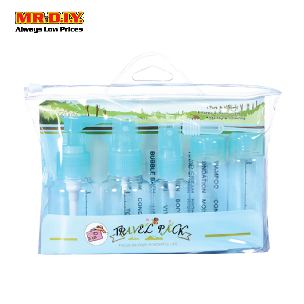 (MR.DIY) KEQI 7 in 1 Travel Pack Cosmetic Bottle Kit Set - Image 8