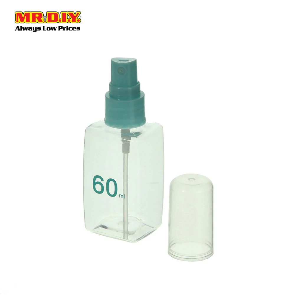 (MR.DIY) KEQI Cosmetic Transparent Rectangle Spray Bottle (60ml) - Image 2