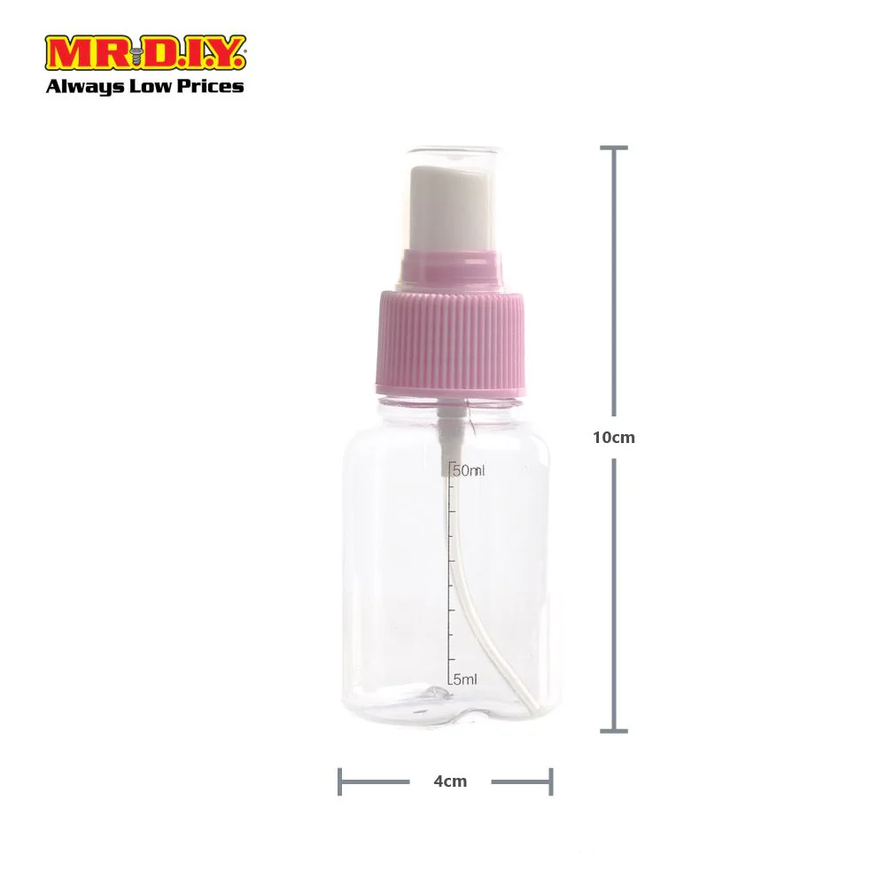 (MR.DIY) KEQI Travel Cosmetics Transparent Spray Bottle [50ml] (10cm x 4cm) - Image 3