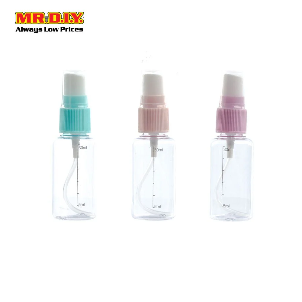 (MR.DIY) KEQI Travel Cosmetics Transparent Spray Bottle [30ml] (9cm x 2.5cm) - Image 2