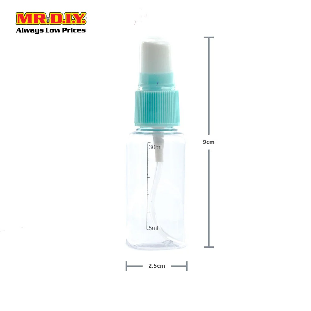 (MR.DIY) KEQI Travel Cosmetics Transparent Spray Bottle [30ml] (9cm x 2.5cm) - Image 3