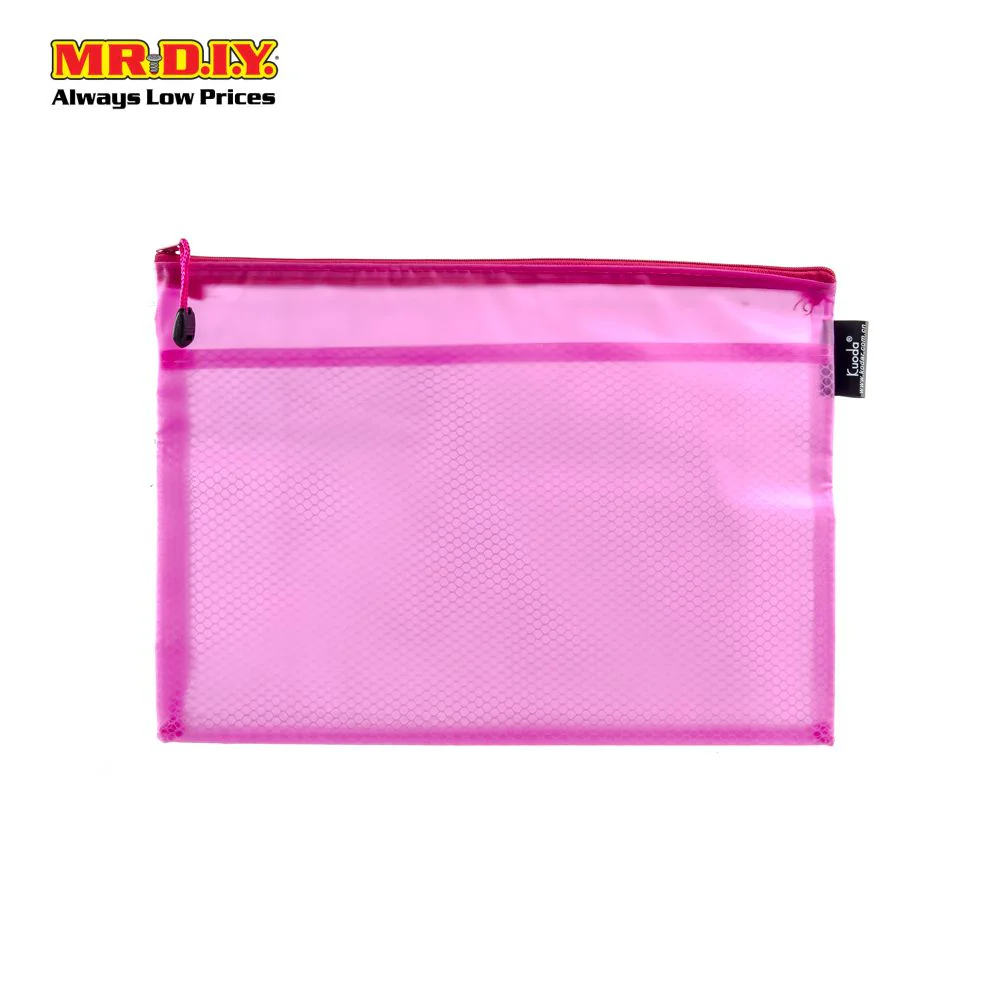 KUODA Translucent Zipper Plastic A4 Document Bag (1pc) - Image 6