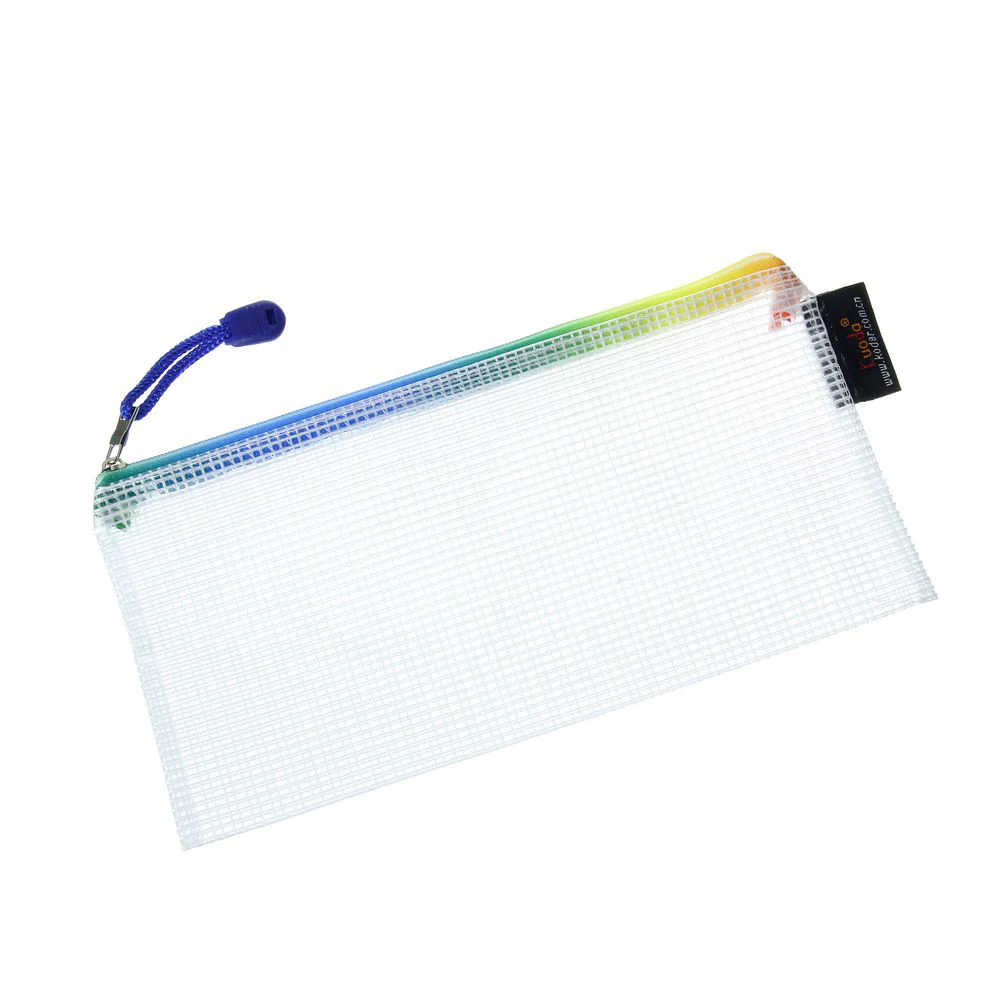 KUODA Transparent Rainbow Zip Document Bag A6 - Image 3