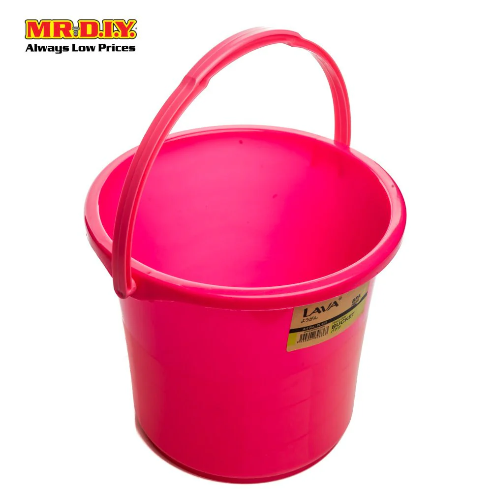 LAVA Plastic Heavy-Duty BPA-Free Bucket Water Pail 3L (16.5cm X 20cm) - Image 2