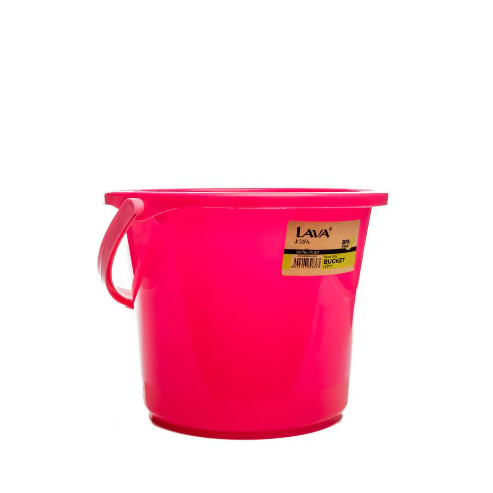 LAVA Plastic Heavy-Duty BPA-Free Bucket Water Pail 3L (16.5cm X 20cm) - Image 6