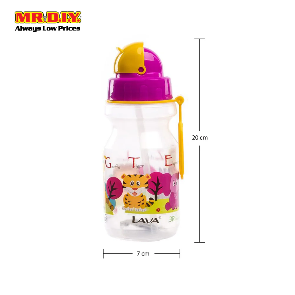 LAVA Cartoon Animal Straw Cup Bottle (500ml) - Image 3