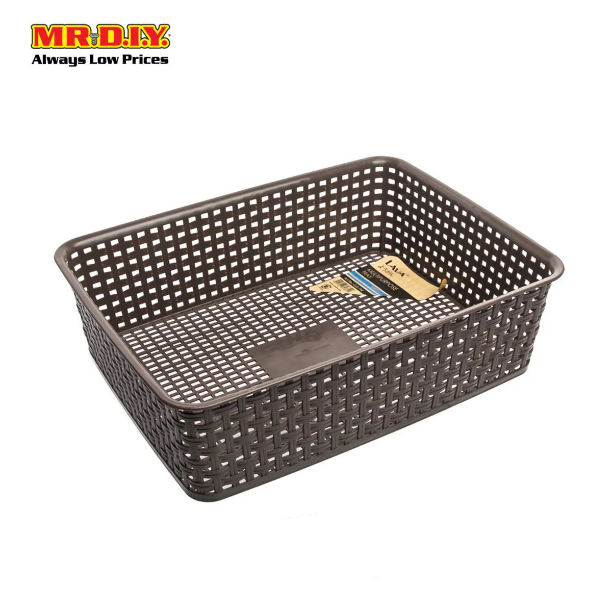 (MR.DIY) LAVA Plastic Basket ( 27 X 35 X 10CM) - Image 2