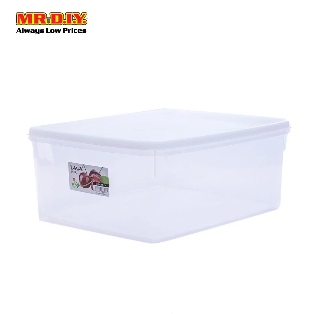LAVA Transparent Durable Airtight Plastic Food Container 30.8 x 30.2cm (13.2L) - Image 2