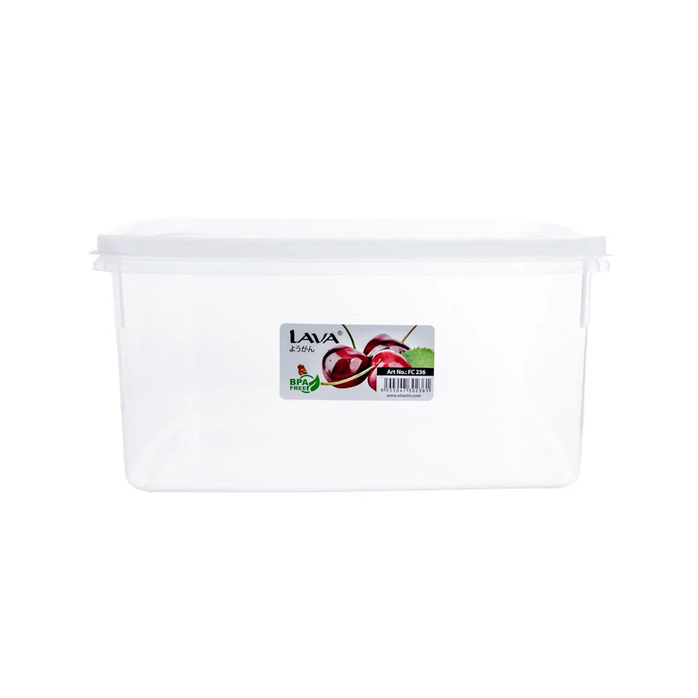LAVA Transparent Durable Airtight Plastic Food Container 30.8 x 30.2cm (13.2L) - Image 3