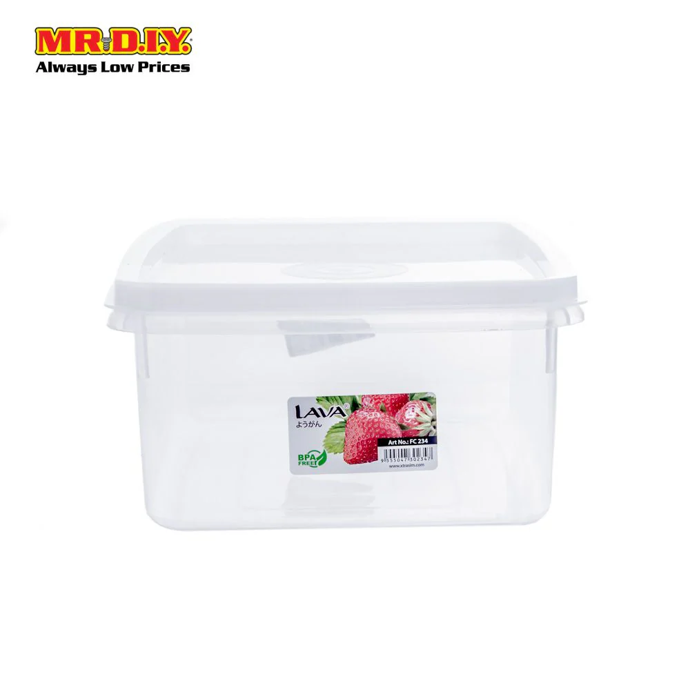 LAVA Plastic Food Container with Lid (4.5L) - Image 4