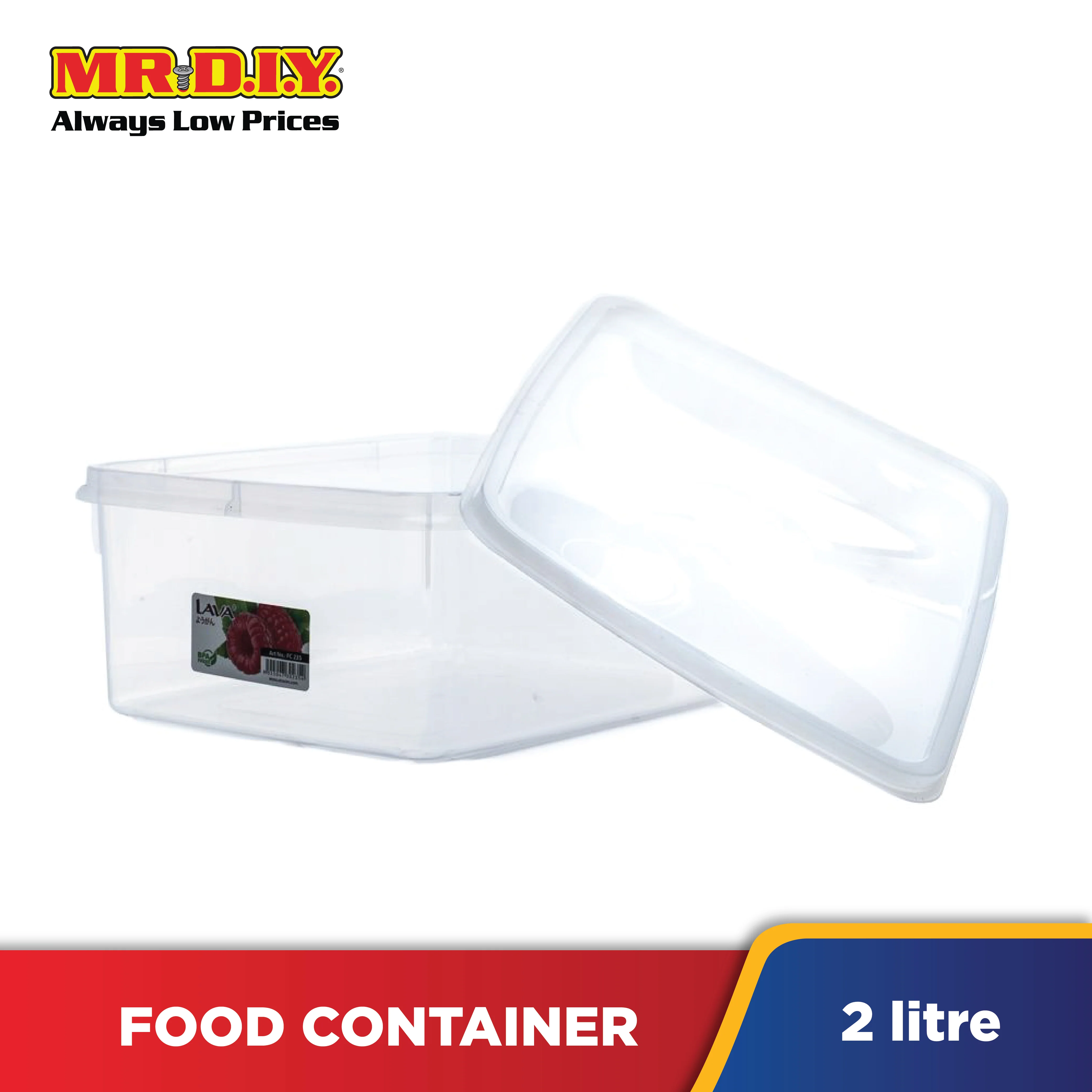 LAVA Plastic Transparent Food Container (8.2L) - Image 2