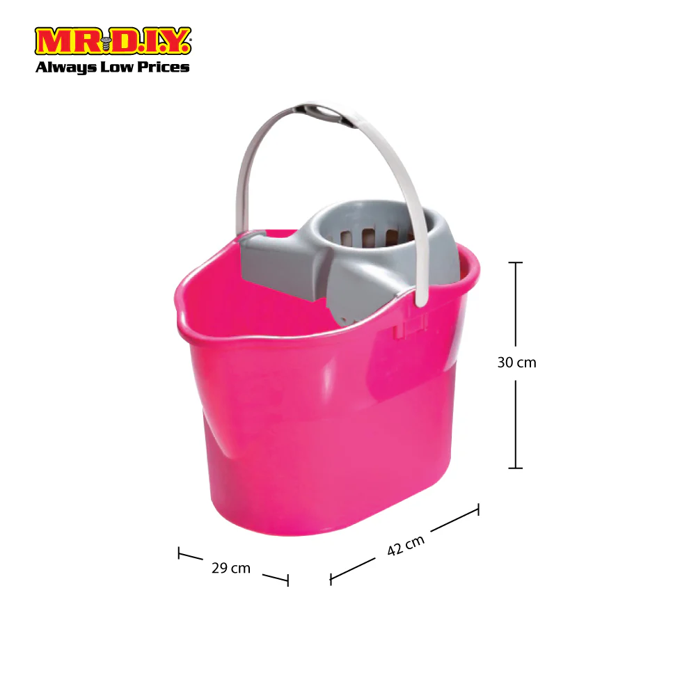LAVA Plastic Mopping Pail Strainer with Wheels (17.5L) - Image 2