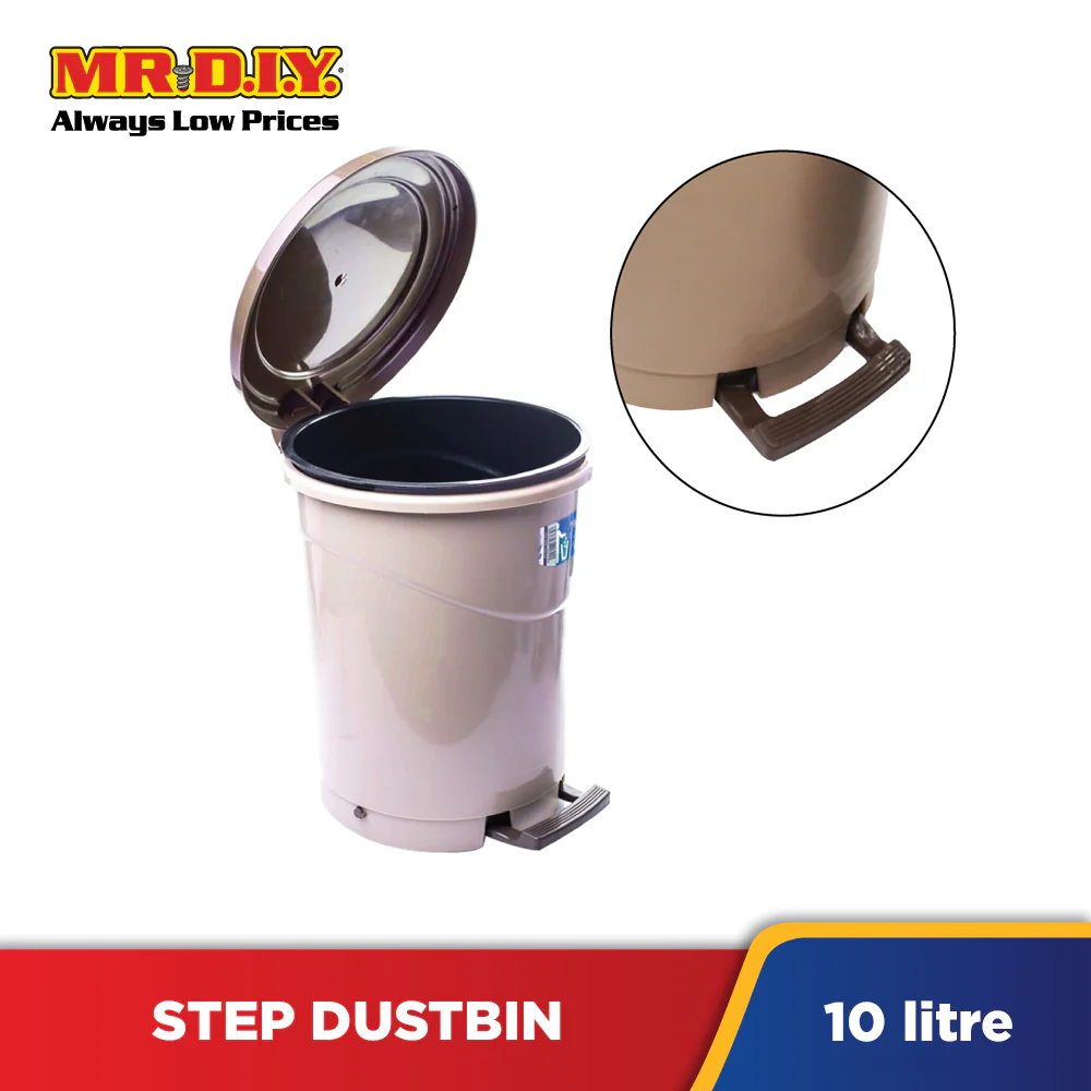 LAVA Plastic Round Step Dustbin (10L) - Image 7