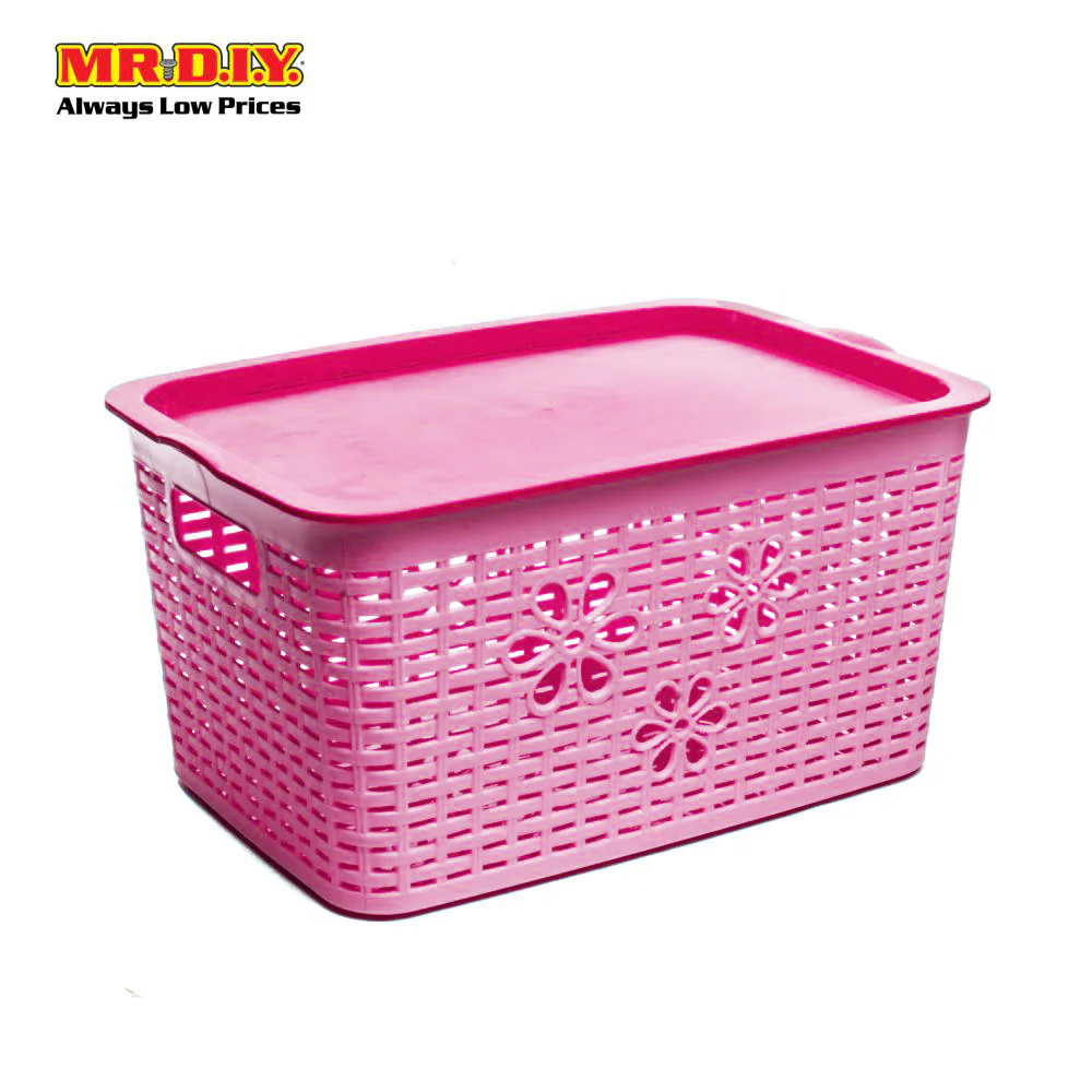 LAVA Rectangular Plastic Basket with Lid  (41.9cm x 29.5xm) - Image 10