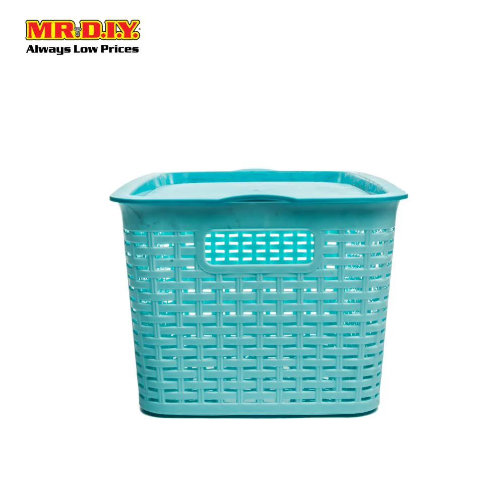 LAVA Rectangular Plastic Basket with Lid  (41.9cm x 29.5xm) - Image 7