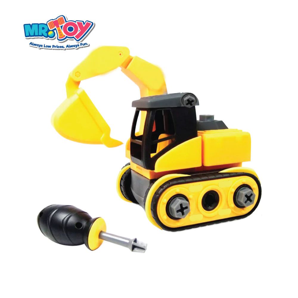 (MR. DIY) LEBX Backhoe Truck Assembled Playset Toys - Image 2