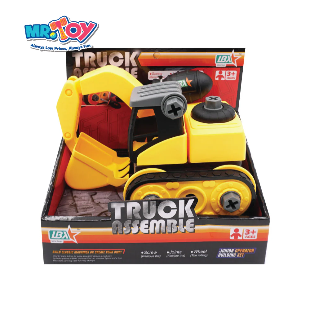 (MR. DIY) LEBX Backhoe Truck Assembled Playset Toys - Image 3