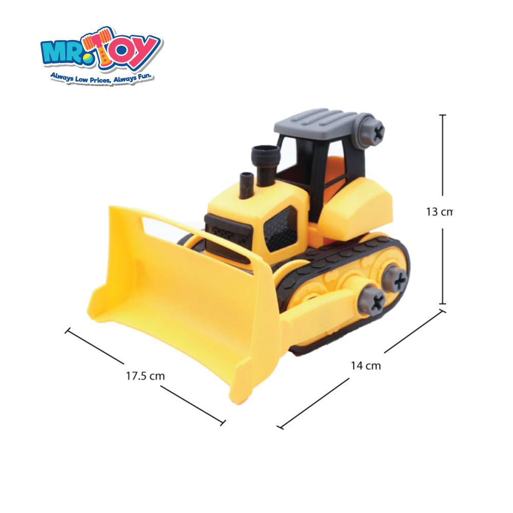(MR. DIY) LEBX Bulldozer Truck Assembled Playset Toys - Image 5