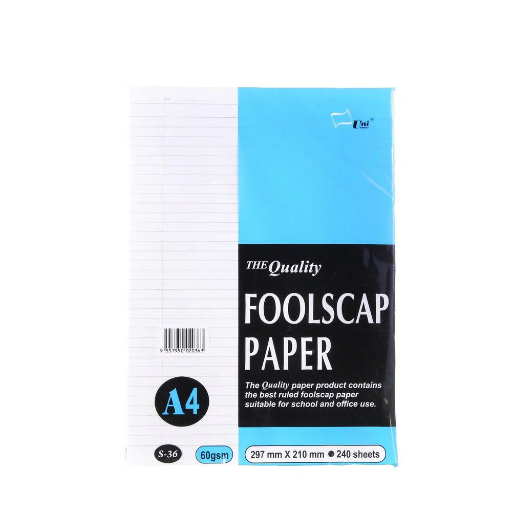 Light Blue Uni Foolscap Paper 240S A4 60gsm - Image 4