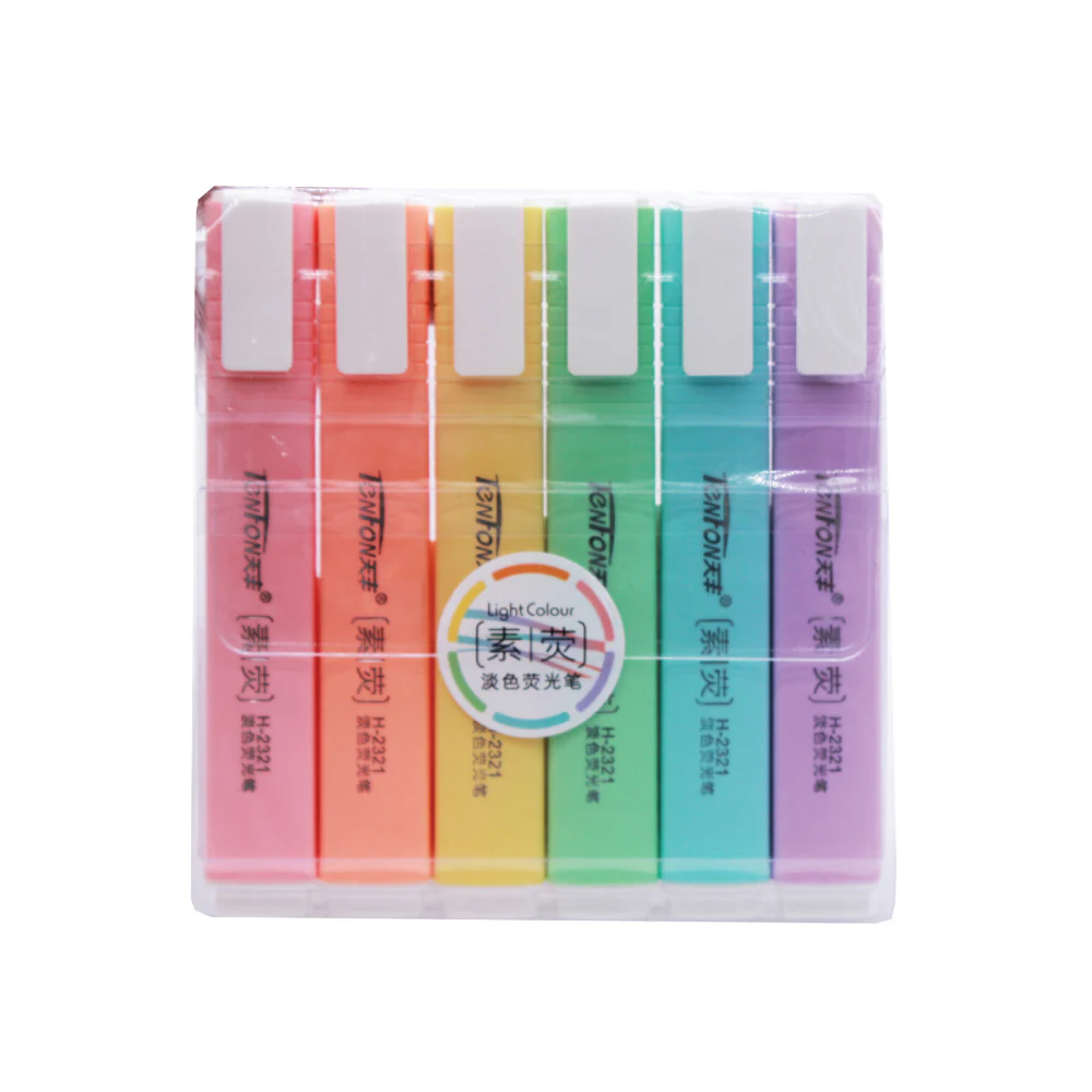 (MR.DIY) Light Colour Highlighter (6pcs) - Image 2