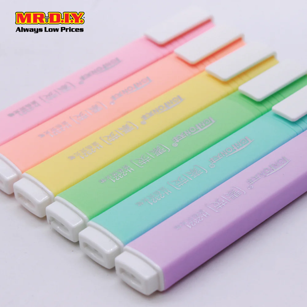 (MR.DIY) Light Colour Highlighter (6pcs) - Image 3