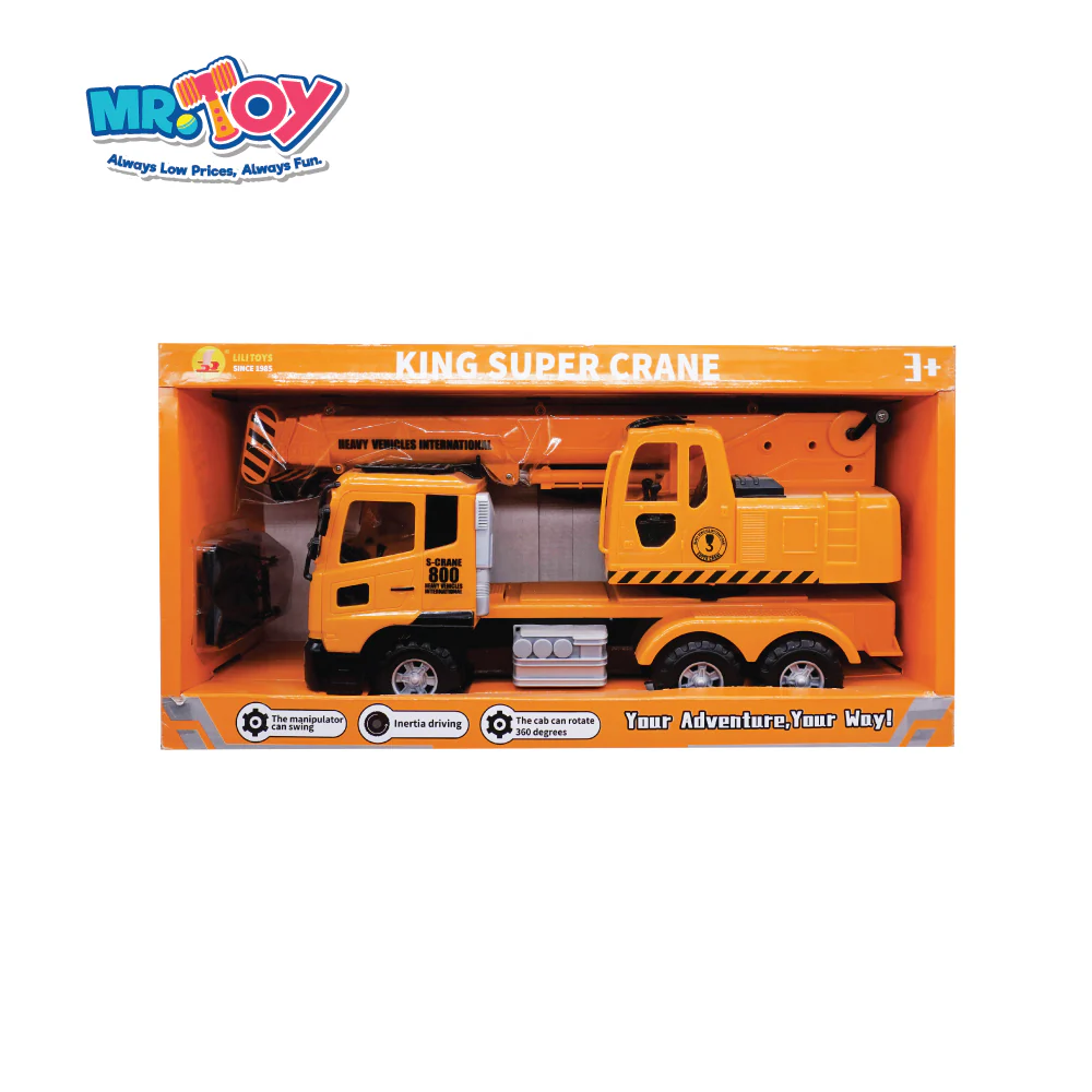 (MR.DIY) LILITOYS King Super Big Construction Crane Truck Model 201A - Image 5