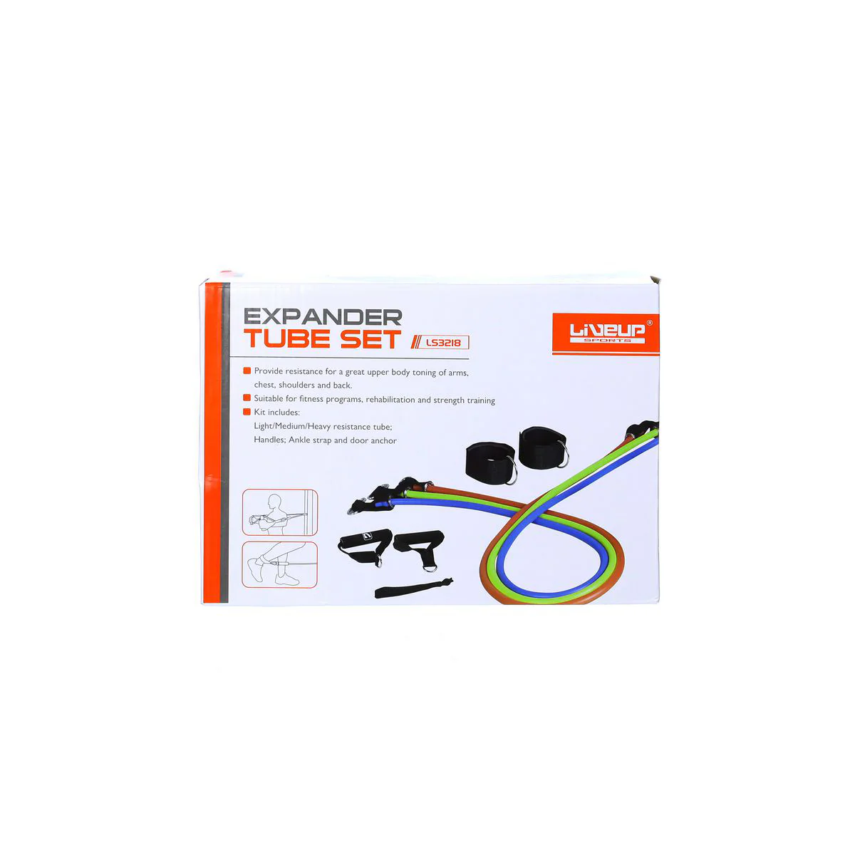 (MR.DIY) LIVEUP Expander Tube Resistance Band Training Set - LS3219 - Image 5
