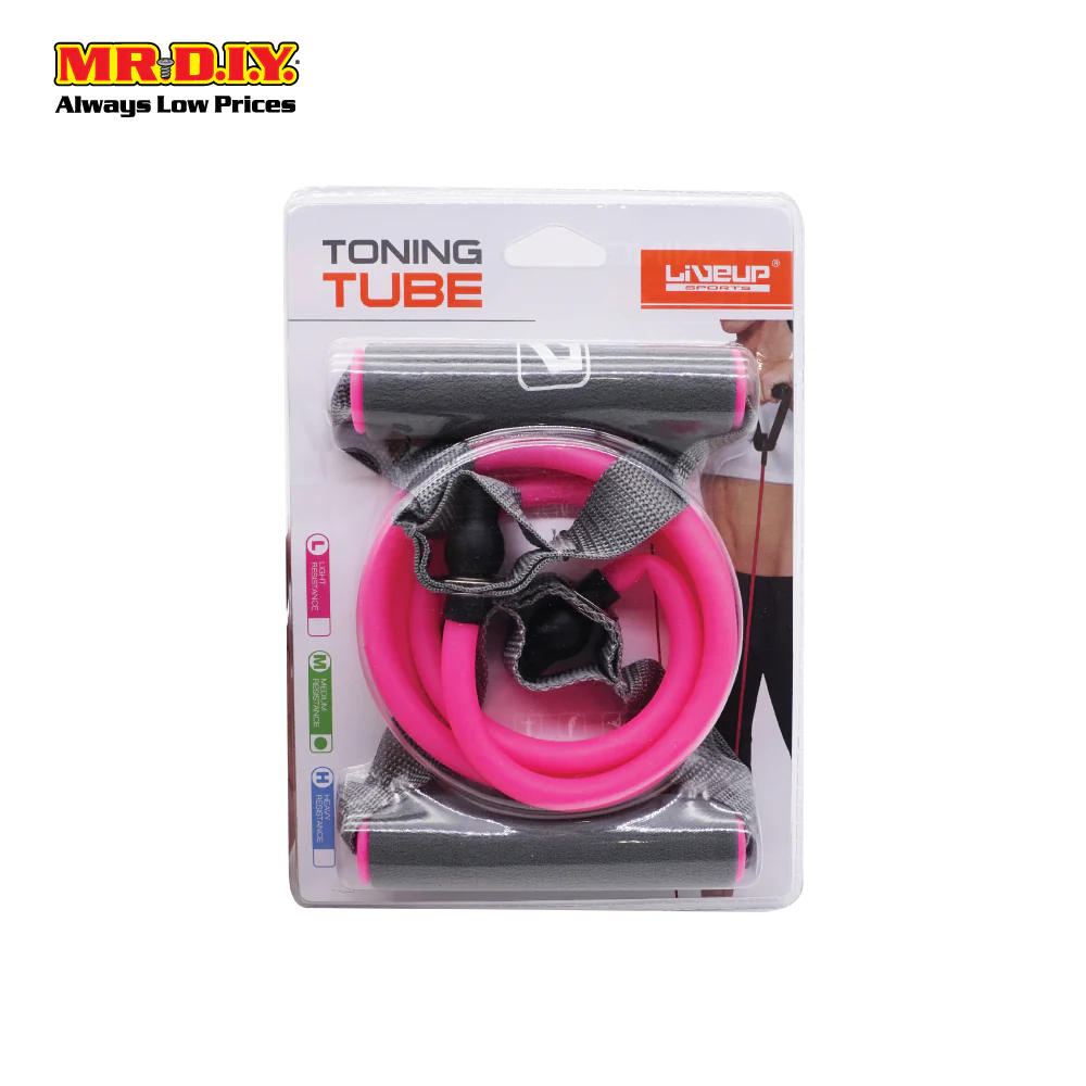 (MR.DIY) LIVEUP Toning Tube Resistance Home Gym Training Band - LS3201 - Image 2