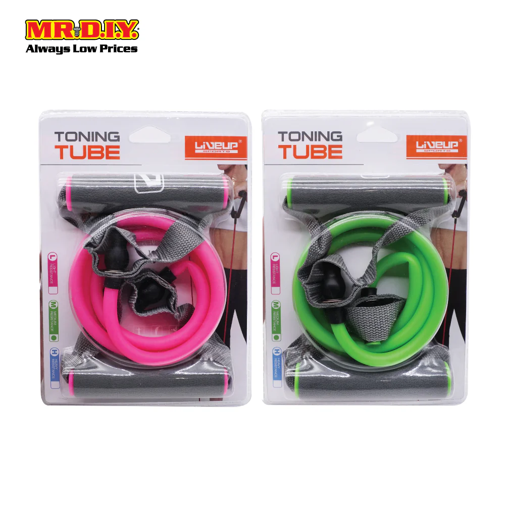(MR.DIY) LIVEUP Toning Tube Resistance Home Gym Training Band - LS3201 - Image 3