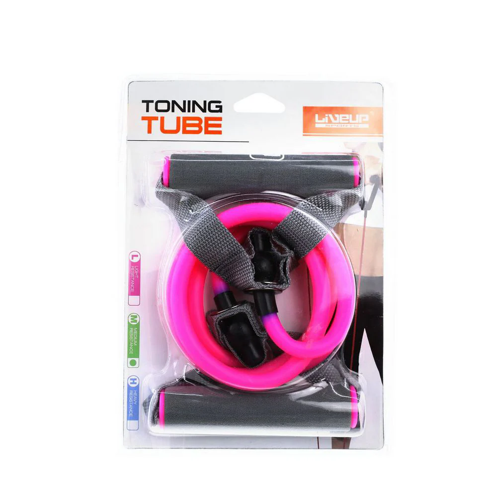 (MR.DIY) LIVEUP Toning Tube Resistance Home Gym Training Band - LS3201 - Image 4