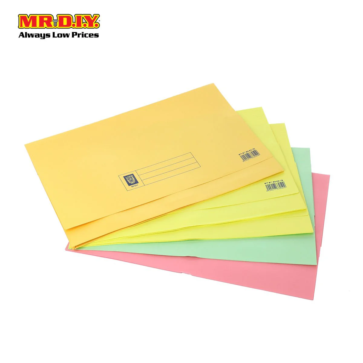 LION Multi-Colour Document Pocket File (6pcs) - Image 2
