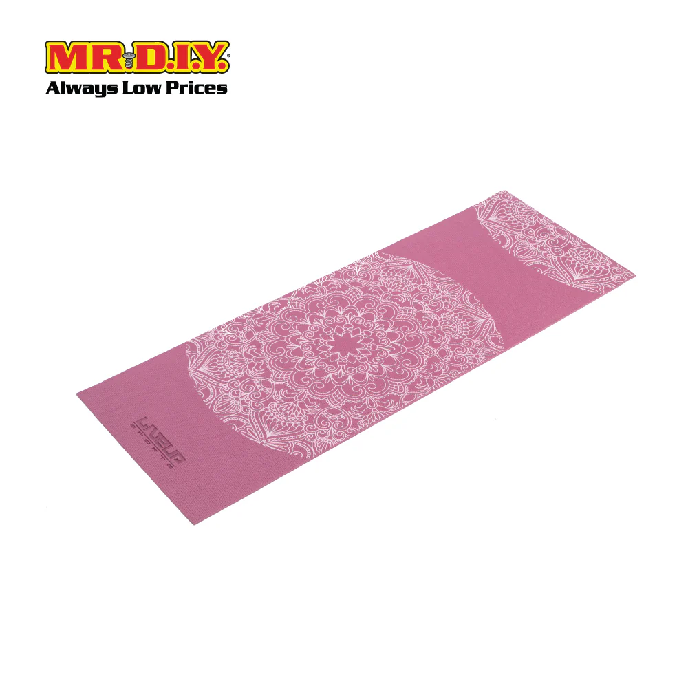 LIVEUP Sports Printing PVC Yoga Mat - Red (173cm) LS3231C - Image 2