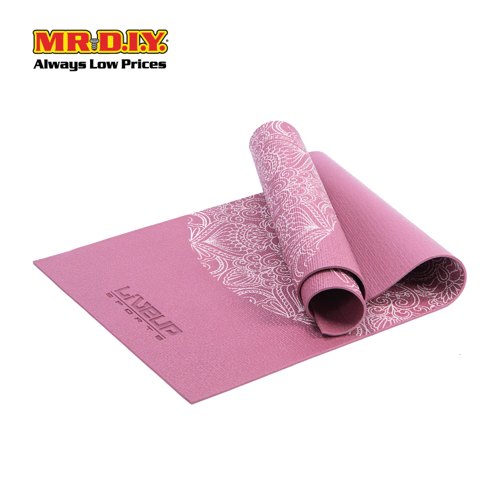 LIVEUP Sports Printing PVC Yoga Mat - Red (173cm) LS3231C - Image 3
