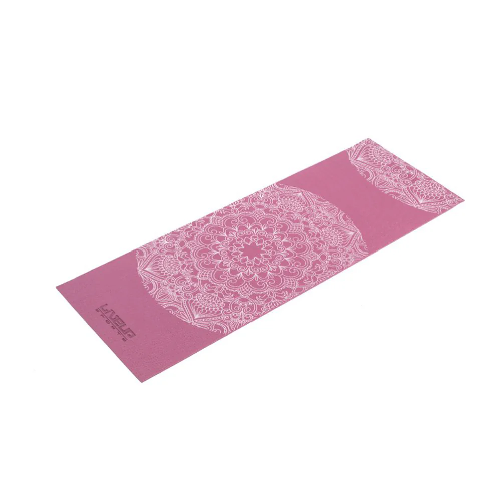 LIVEUP Sports Printing PVC Yoga Mat - Red (173cm) LS3231C - Image 4
