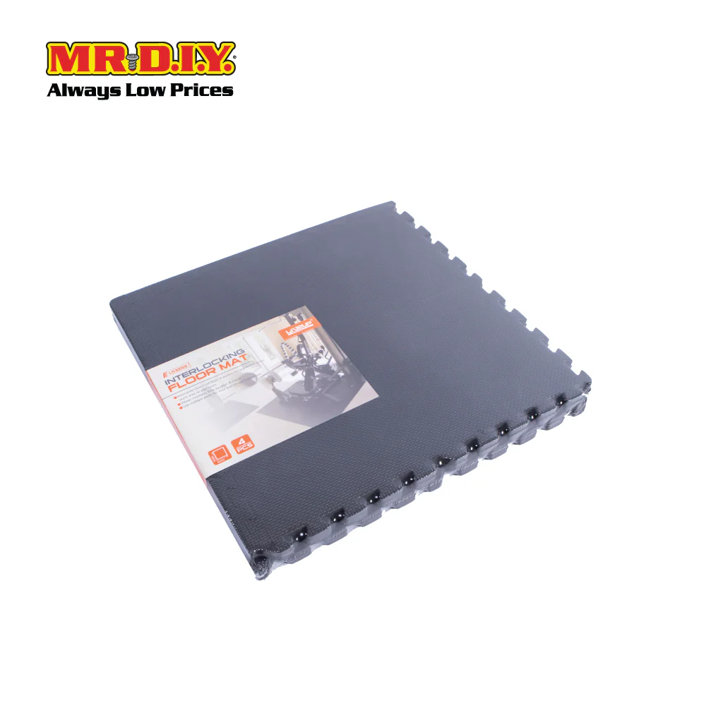 LIVEUP Sports Black Foam Interlock Mat (4 PCS) (60cm) LS3259 - Image 2