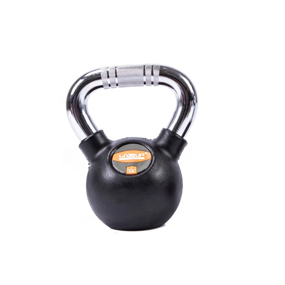 LIVEUP Sports Black Rubber Kettlebell (4KG) LS2044 - Image 5