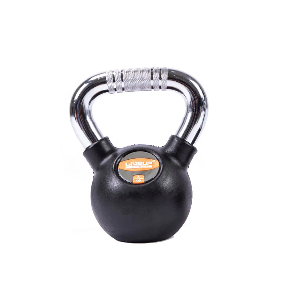 LIVEUP Sports Black Rubber Kettlebell (6KG) LS2044 - Image 4