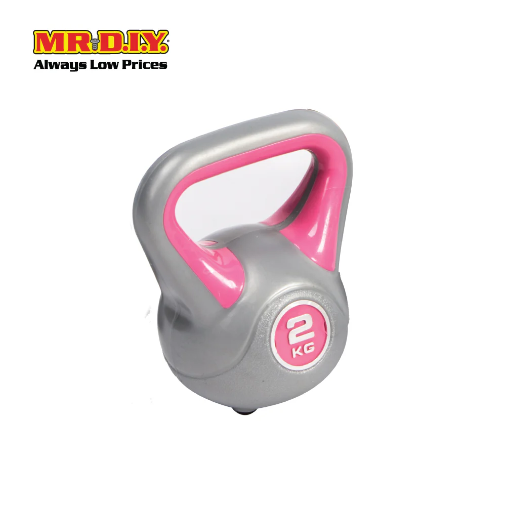 LIVEUP Sports Cement Kettlebell (2KG) - Pink LS2047 - Image 2
