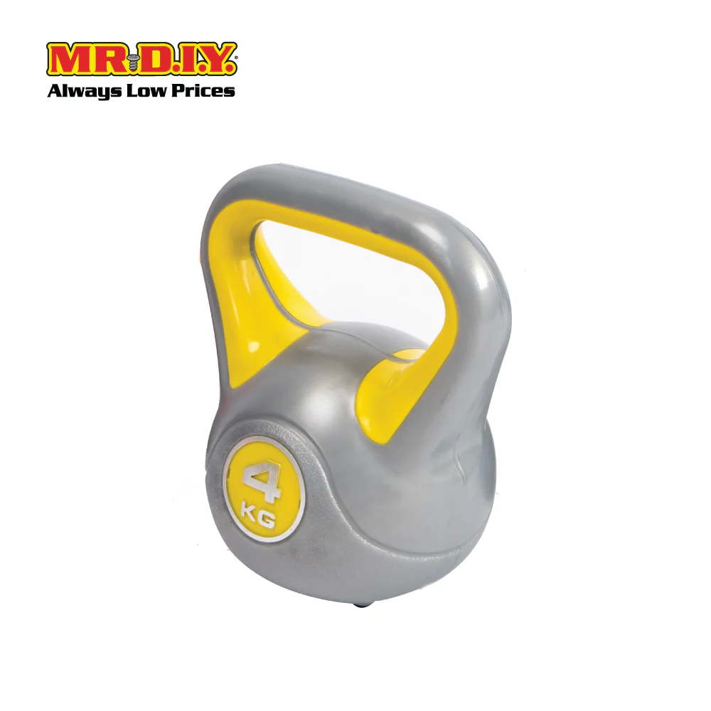 LIVEUP Sports Cement Kettlebell (4KG) - Yellow LS2047 - Image 2