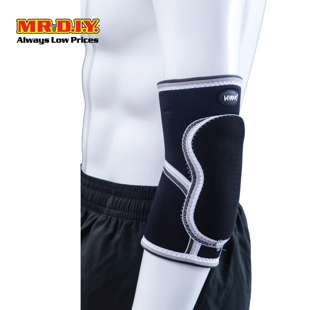 LIVEUP Sports Elbow Support With Foam Pad S/M - Black LS5752 - Image 3